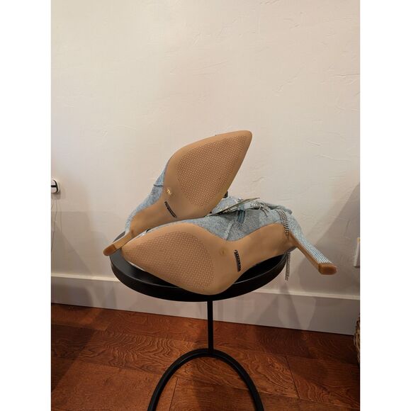 Gianni Bini Denim Boots • Rhinestones, Tassels & Metal Tips • Size 7M • New - Picture 7 of 14